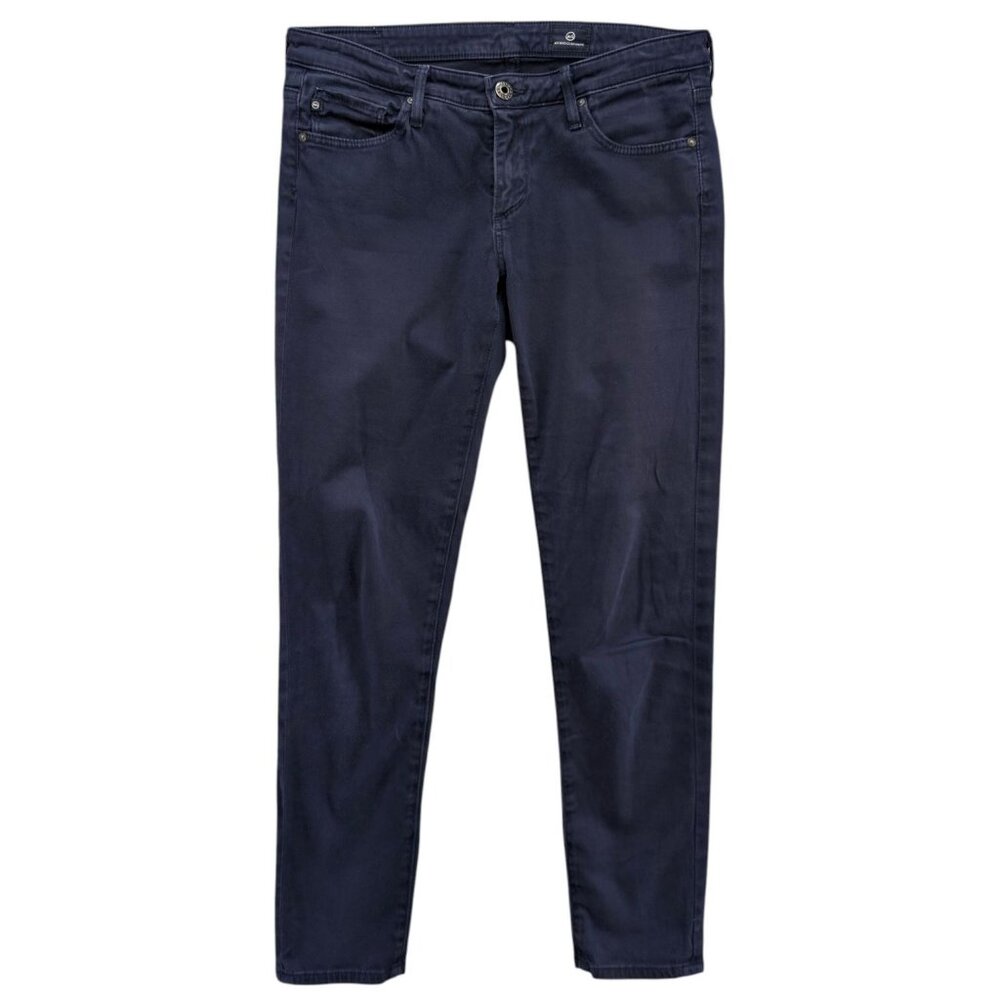 AG Adriano Goldschmied Pants Womens Navy 5 Pocket Low Rise Size 27R